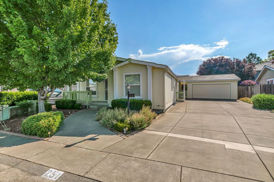 Spacious doublewide home in The Meadows 55+ Community.  1,512 sqft home built in 1994. Original owners have taken great care of this home and have added many updates. Master bathroom hosts large soaking tub & separate shower.  Kitchen boosts new appliances, new wood flooring throughout kitchen and dining area.  Accuclean Hepa Air Filtering system,  Insulated windows, & Cladwood siding. Spacious outdoor patio & gardens with privacy fencing.  Property has irrigation system in front & back.  This  home is a must see and is move in ready.