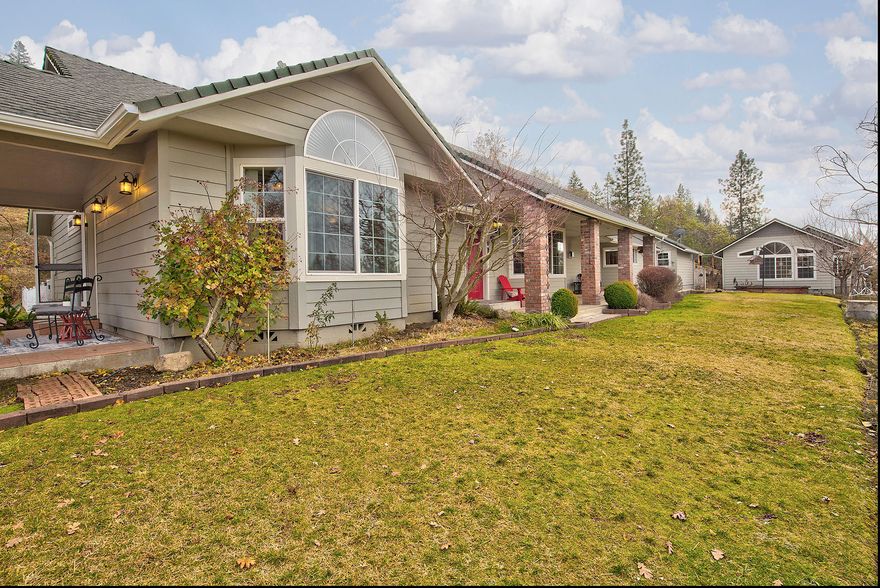 Custom home on 5+ acres in the sought after Murphy area. Views, Big shop,Studio/guest quarters, barn and more! The 3511 sq ft, 4 bed, 3.25 bath home features vaulted ceilings, hardwood floors, large open living area and gorgeous views! Kitchen for entertaining with large island, granite tile countertops, 2 wall ovens, Butlers Pantry, 5 burner gas cook top, huge pantry, breakfast nook & formal dining rm with built in hutch. The master suite features large windows, French door to its own patio, dual sinks & walk in closet. Even the laundry room is fabulous with lots of storage and craft counter! 3 of the bathrooms are remodeled with heated floors! The Studio building (798sq ft) could be an office, recreation or guest qtrs. The garage is oversized! The shop w/ power) is 30 x 40. The pole barn is 32 x 24. Other exterior feat include 2 high prod wells, covered RV port w/hook ups, 2 other outbuilding. Irrigation rights per seller. Buyers to their own diligence on subject property.