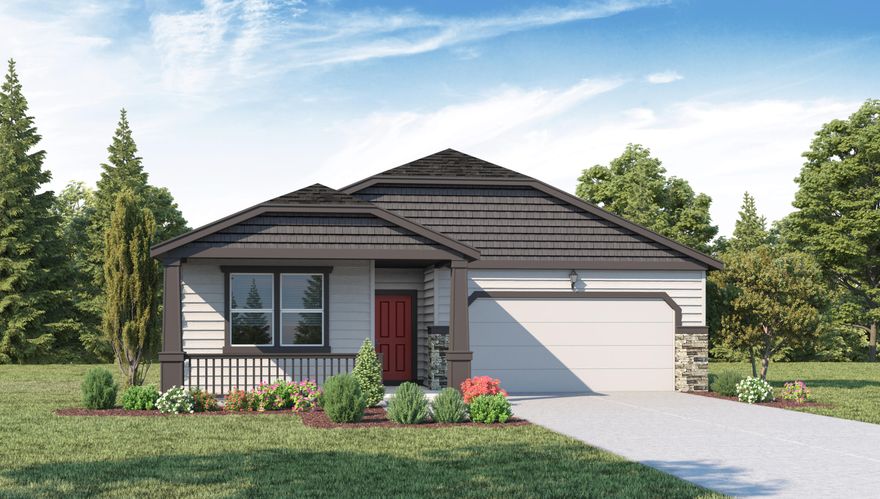 Beautiful single level backs to scenic ranch land. $12,000 CLOSING COST INCENTIVE WITH USE OF BUILDER'S LENDER!!   Crystal Springs by DR Horton now selling in Prineville! This beautiful, serene location is convenient to Hwy 26 and only a minute to town.  The SINGLE LEVEL Cali plan features 4 bedrooms and 2 bathrooms.  Fantastic open concept layout with kitchen open to living space. Premium laminate, quartz, stainless appliances including gas range. Photos and renderings are representational of floorplan only. Specs, colors, features may vary.  There is no HOA, but CC&Rs are recorded for all lots.   New Home Warranty. 6,793sf lot!!