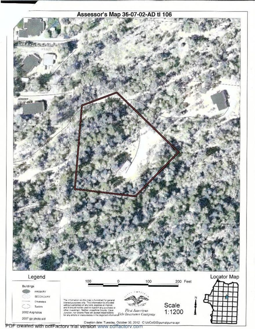 Build-able Acreage, close to the Rogue River and Ferry Hole Boat Ramp, above the flood plain, wooded & private with 4 bdrm septic installed. This is not a recreation only parcel. Manufactured home okay to put on site - Buyer to perform due diligence. Power/phone easement and conduit in. Water system is common for area, which is certificated water rights pumped from the Rogue River (just like Grants Pass City Water!!). 1500 gallon Holding tank in place at Pump house on property, pipes are in. Excellent opportunity for home or vacation home due to location proximity to BLM hiking trails and locals fishing secret spot - very quiet, sunny side of the Rogue across from Griffin Park.