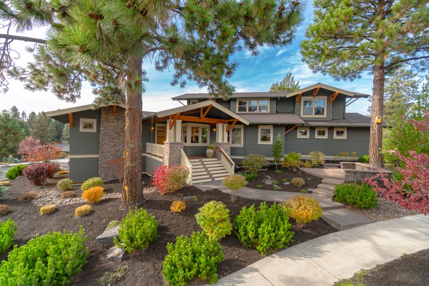 Custom-built and designed by one of Northwest Crossing's premier builders, Greg Welch. Impeccable quality throughout, this Craftsman influenced home is located on one of the most desired corner lots in the neighborhood. Sophisticated great room floor plan features dry stack stone fireplace, chef's kitchen perfect for entertaining, main level master, dedicated office, private main level en suite bedroom, plus expansive covered decks overlooking beautifully landscaped, low maintenance yard. Upstairs is en suite bedroom, a loft/study space with built-ins and large bonus room over garage with bar sink area perfect as an artist's studio, family room or fitness space. You'll appreciate the unrivaled conveniences of nearby West Bend Trail, Compass Park, schools, Northwest Crossing village shops and restaurants, and the popular Galveston corridor making this property one to live your best life possible in Bend.