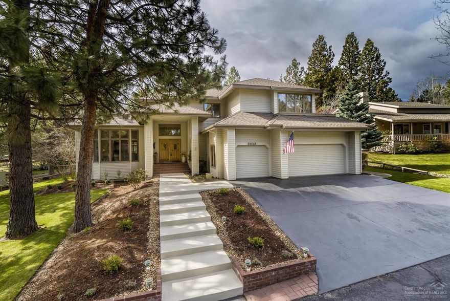 Beautiful updates on large lot in exclusive gated neighborhood of Mtn High. New grass, gutters, walkway, driveway, sprinklers, chandeliers + more! Updated master suite on main, access to deck. 2 fireplaces. Family room off kitchen w/built-in bookcases, hardwood floors, carpet - great space for everyone. BK nook. Grand sweeping staircase to huge loft, 2 beds, & craft room upstairs. HOA's: pool/pball/bball/tennis/pavillon/roads. 3 car garage has room for shop, storage, cars. Ready for new owners!