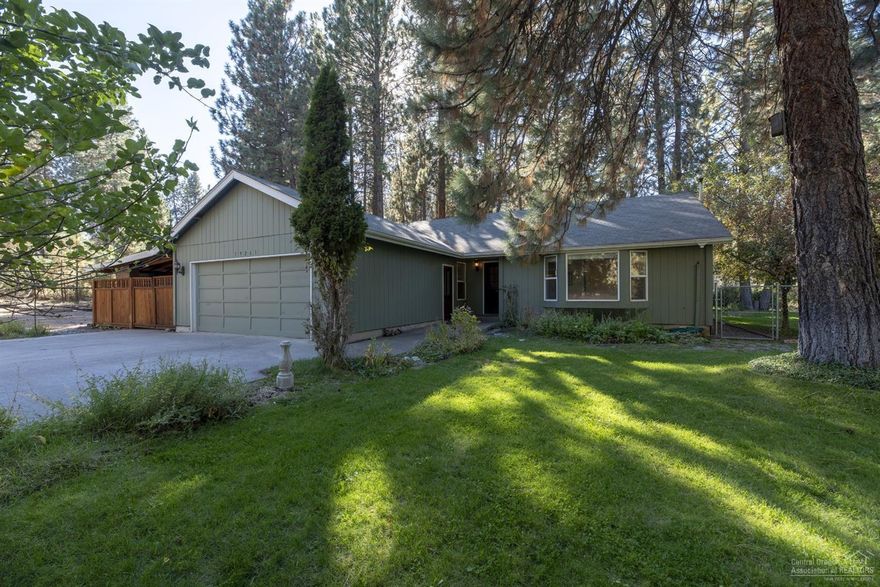 Beautiful single level home on 1.06-acre corner lot. Enjoy the freshly painted interior, newer laminate kitchen floors, and slate bathroom floors. Kitchen is equipped with stainless steel appliances, bar counter seating, and a built-in workspace adjacent. Relax with the heat of your pellet stove in the open and spacious living room looking out your bay windows. Fenced backyard is a gardeners dream with small shed. Workshop on side of house with RV parking, power and water. Buyer to look into possibility of building a shop. Come enjoy the space and privacy!