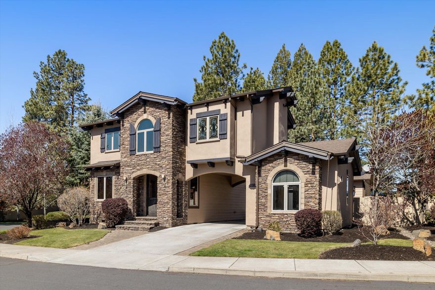 Located in River Rim on a generous corner lot w/ an updated guest casita, this residence has it all.  Originally the Tamarack model home, there are many extra features. Enjoy summer evenings on your back patio complete w/ an outdoor kitchen, fireplace, patio speakers & covered seating space. Separated by a paver-adorned breezeway, the casita w/ full bath, makes for the perfect guest suite, office or flex space. The main residence is open concept w/ a private office on the main floor. The chef's kitchen offers high end appliances, gas range, wet bar & view of your backyard. Three bedrooms upstairs. The primary boasts a sitting room, two large walk-in closets & a spacious bathroom w/ two vanities, full tile shower & jetted tub. Both guest rooms upstairs have wood wrapped windows & primary separation. Embrace the wonderful amenities of the River Rim neighborhood including scenic nature trails, parks, river trail access, & convenient proximity to schools, dining and shopping.