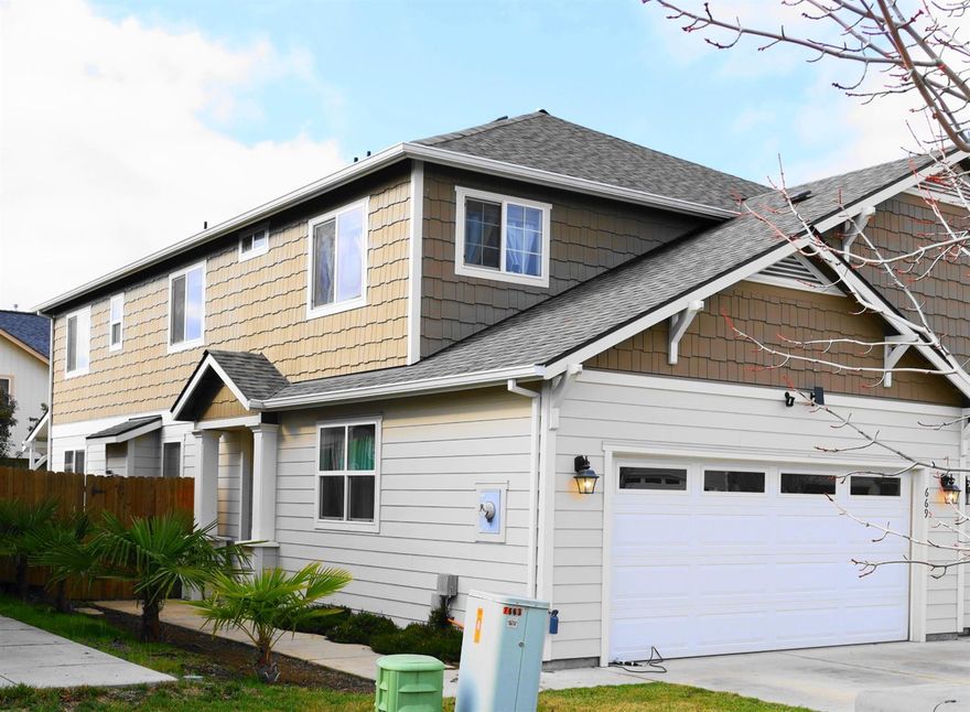 This Turn key and ready to move-in home is composed of quality construction and pride of ownership shows throughout! This Home boasts open floor plan, 1774 Sq ft with 3 bed 2 and 1/2 baths, including a gas fireplace, great counter space with slab granite counter-tops and plenty of cabinet storage, custom wood cabinetry, Stainless steel appliances, full appliance package includes refrigerator, washer, dryer on main level, Dishwasher, garbage disposal and micro wave!!! There are 3 Spacious Bedrooms upstairs with a large master suite and 2-car finished garage. The yard is landscaped, fenced with sprinklers and a patio. This is a must tour home!!!