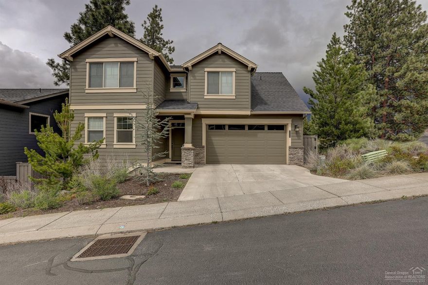 Very well maintained home built by Pahlisch in 2014 located in NW Bend at the base of Awbrey Butte. Close to all NW Bend amenities including NW Crossing, top ranked schools, short distance to downtown, parks and miles of trails. This home features an open floor plan, wide plank wood floors, solid counter tops, stainless steel appliances, central AC, top down/bottom up blinds, large master with walk-in closet, office nook with built-in desk, covered fenced in patio and a gas fireplace in the family room. All four bedrooms and laundry room are upstairs. Great opportunity to live in a west side location with a turnkey home and an excellent price point value.