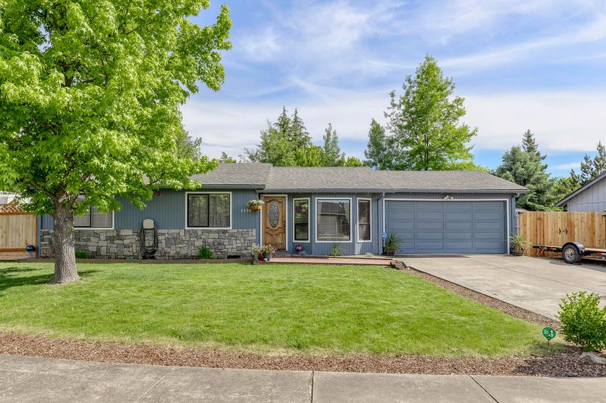 A wonderful home in East Medford! There are three bedrooms, two full baths, on a large corner lot, and in the Abe Lincoln Elementary district.  There is fencing, new interior and exterior paint, and great RV parking.  It has a very private backyard and it is move in ready!