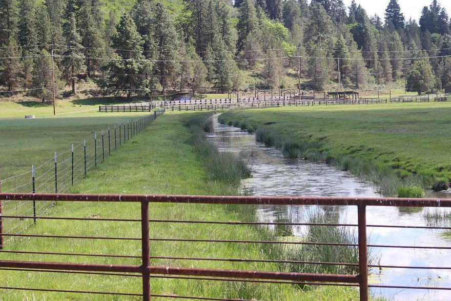 278 acres EFU-CG zoned property that includes 5.94 acres of Commercial Transportation (CT).   Located close to the Running Y Resort and was part of the historic Running Y Ranch.  Runs 150 pair seasonally!! Flood irrigation with secure water rights out of Klamath Lake.  There are two supplemental irrigation wells and one stock well, along with corrals, loading chute, squeeze chute and shed for storage.  Lots of potential-- could be organic farming?  Great location.  

Property is leased for 2023 season.  
Lease is $35,000/year. 
Pumping costs are $2,152/year. 
Water District fees are $9,000/year.