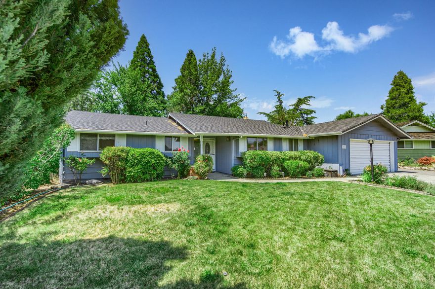 Excellent East Medford location. Easy access to everything you need!!! 3 bedrooms and 2 large bathrooms with a HUGE, almost one third of an acre lot in East Medford. Same owners for approx. 40 years! Great bones, well-maintained and ready for your modern updating. Roomy floorplan, highly coveted, single level home. Plenty of room for each person to have their own space. Newer roof, external paint and H2O heater. Trane HVAC about 2 years old! Big garage with work bench, overheard storage and cabinets. Enormous backyard ready for your imagination. This home has so much room! Stacker washer/dryer, fridge included in sale. If multiple offers, then all offers due by 6pm Saturday, June 26. Information deemed reliable but not guaranteed, Buyer to do all due diligence including respective schools, home specifications such as but not limited to square footage and bedroom count.