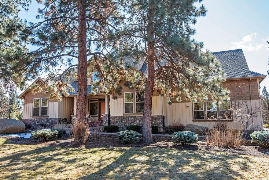 Golf course living at its finest! This beautiful Aspen Lakes home faces the 17th Fairway from the back and the 13th Green from the front. Rec center, swimming pool, tennis & sports cts nearby. This Craftsman home easily sleeps 12 people, perfect for family & friends. The Great Room boasts a towering vaulted Cedar ceiling w/ a Montana stone wood (Xtraordinaire) fireplace. Gourmet kitchen has SS appliances, Cherry cabinets, Granite counters & Breakfast Bar. Deck off Great Rm has a Pergola, w/a fireplace for ambience & an enclosure for a BBQ. Owner's bedroom has large walk in closet & bath has access to outside hot tub. Perfect for soaking after a day of skiing! Two more bedrooms downstairs, bathroom & 1/2 bath & large Laundry Rm w/sink & built in cabinets. Upstairs there are two possible bedrooms, a Craft room & Bathroom. New roof in 2017. 3 car garage w/ 9' X 11' RV door. Quality throughout: wood floors, clear Fir doors & trim & more!