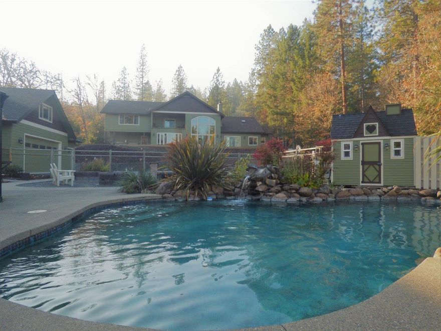 Want everything? Hard to please? Look no further!  Premier Country Living on 4+ acres w/in school Dist. 7, close to hospital & city amenities. Gorgeous home ideal for large family or living large.  Room for extended family, entertaining or simply living the dream at home! Custom designed and thoughtfully built 5,098sf home w/attached 2 car garage, separate 1,776sf 3-car/shop w/9ft ceilings, Guest Qtrs & xtra-storage, RV pkg, deer fenced irrig above ground garden, mature landscaping, swimming pool w/gazebo & outdoor shower, groomed forest, small field w/irrig & room for large animals. Home has Great Room, 2 Master Bdrms, Recreation Rm & numerous other Bonus Rooms that could be utilized for office(s), formal dining, hobbies or extended family living. Master Bdrm on Main floor has 2 Lrg walk-in closets, master bathroom with walk-in tiled shower, separate vanities with heated tile floor & soaking tub. Ask for the list of features/amenities (too many to list here). In UGB/County taxes.