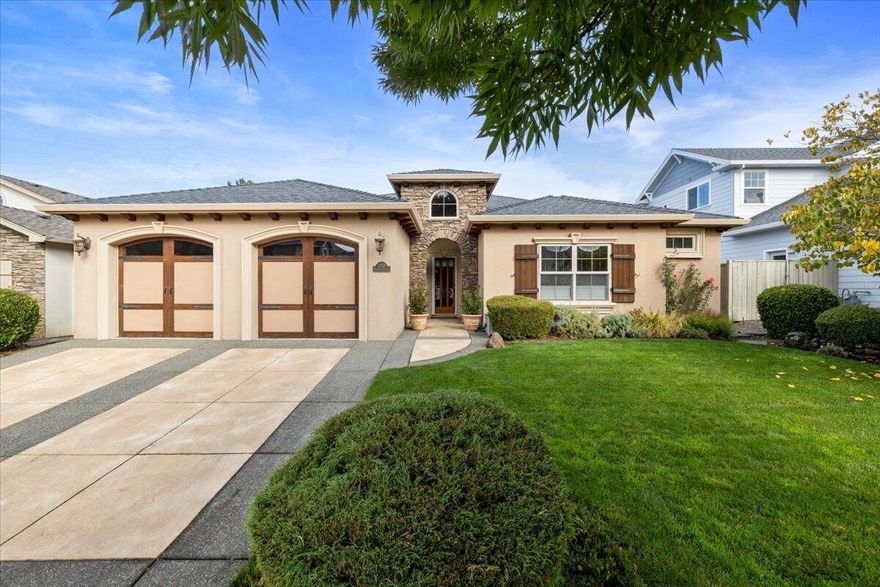 Elegant Spanish Contemporary in Stonegate Estates. Experience refined living in this stunning Spanish Contemporary home, beautifully appointed with timeless details and modern comfort. A striking stone gas fireplace serves as the centerpiece of the spacious living area, complemented by rich engineered hardwood floors and elegant crown molding. The massive chef's kitchen—complete with a large island—is perfect for entertaining, while the eating nook showcases classic wainscoting and a formal dining room offers the ideal setting for gatherings.
Step outside to a private back patio with sweeping views of Roxy Ann Peak, creating a serene retreat for relaxing or dining al fresco. The luxurious primary suite boasts a spa-like bath with a jetted tub, separate shower, and generous walk-in closet.
Located in the prestigious Stonegate Estates community, this home blends sophistication, comfort, and captivating views—schedule your private tour today!