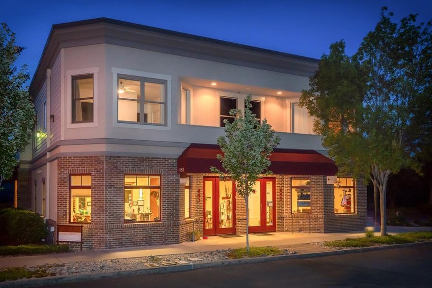 One-of-a-kind, mixed-use 6,586 sf building in the prime, quiet, Historic Railroad District. On the bike path, and easy walking distance to nearly everything (groceries, shops, restaurants, and OSF). The residential portion has 3,073 sf of living space on the 2nd floor, accessible via a private elevator from 202 sf ground-level entry off a large landscaped courtyard. Amazing mountain views from inside and from two decks which provide 540 sf of outdoor living space. Beautiful design and exceptional quality with 10' ceilings, 8' doors & metal-clad wood windows, hardwood & tile floors, an island kitchen, a wet bar with refrigerator & wine cooler, a gas fireplace, and a large 687 sf heated garage/work area (w/ elevator access). The commercial portion has 2,624 sf of ADA-Compliant Class A space suitable for office. Presently the space is occupied by three long-term tenants. This is a highly desirable commercial area with plenty of parking available. Annual gross income upward of $50,000.