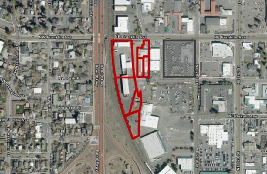 Unprecedented opportunity to redevelop 3.53 acres in the heart of Bend. Located on the Franklin Corridor, a focal point of Bend's Central District, this neighborhood is the gateway to Historic Downtown Bend and is slated for major transformation.