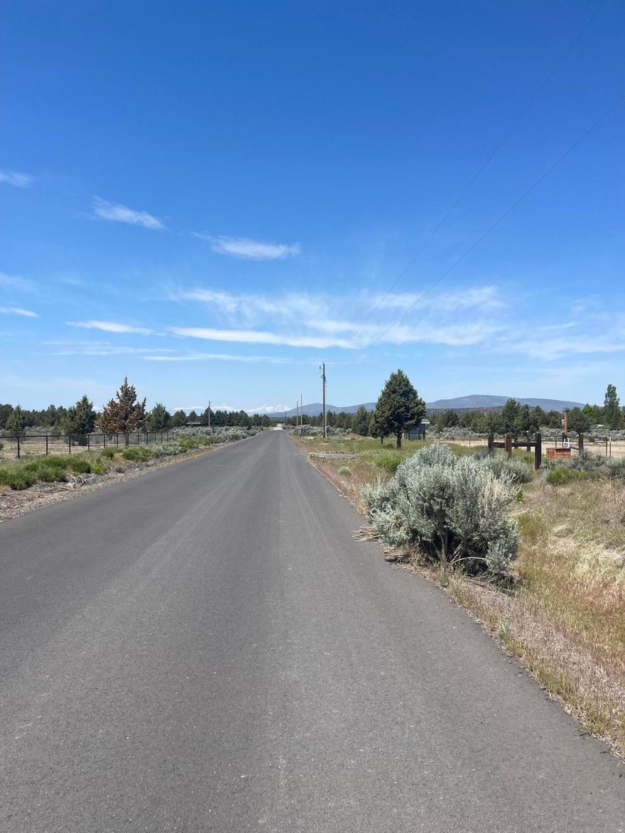 Fully paved neighborhood, just 23 minutes from downtown Prineville! You have peek-a-boo mountain views & 2.05 acres of endless opportunities to build the home of your dreams!