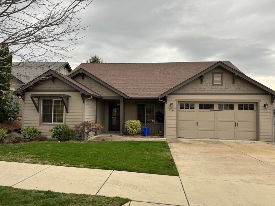 Beautiful home in a desirable neighborhood. Living space features open floor plan with dining area, kitchen and living room space. Gas fireplace makes for a cozy relaxing home. Large backyard with deck that is plumbed with gas for a BBQ and trees provide privacy from neighboring properties. Beautiful wood floors through out and carpeted bedrooms.