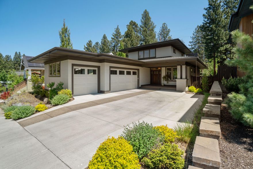 Greg Welch prairie style home less than 4 blocks from the Galveston shops and dining! Home has 3 bedrooms plus downstairs office, large mud room, and upstairs bonus space. Stunning kitchen with beautiful white honed quartz countertops, built-in True refrigerator, pantry, and ''dry bar'' with beverage fridge and freezer drawers. Wood and tile floors throughout the lower level. Primary on main has slider to back patio, automatic shades and smart fan, and huge ensuite and closet. Newer carpet and custom iron railing. The large 0.18 acre lot with covered patio is private and perfect for playing and entertaining! 3 car garage with tons of storage. Custom sound systems and speakers throughout (in and out!) and smart light switches/bulbs/fan. This home has it all - location, updates, yard, storage...a MUST see!!