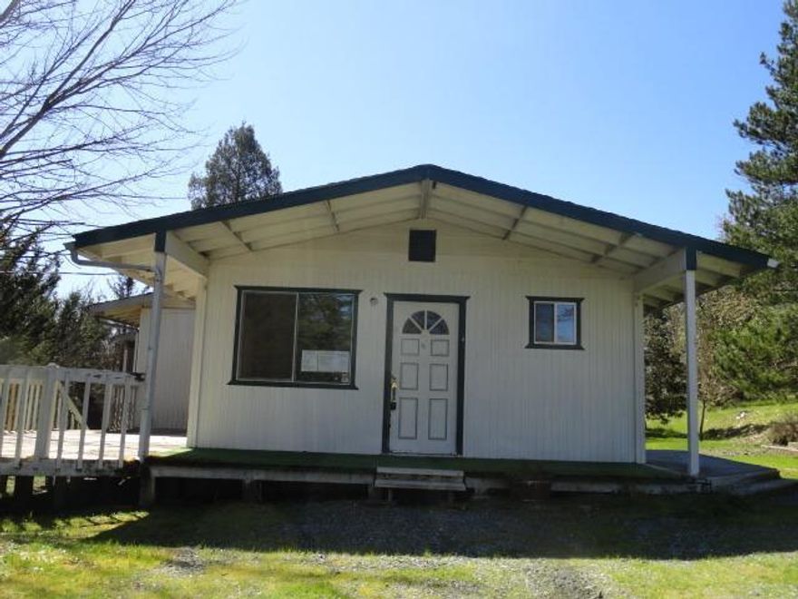 Cute little house close to town. Some up-dates. Set back front road for privacy. 2 sheds and a well shed. Bank Owned property. Sold as-is, where-is and with All Faults basis. Well now has power and the pump circuit is now being repaired.