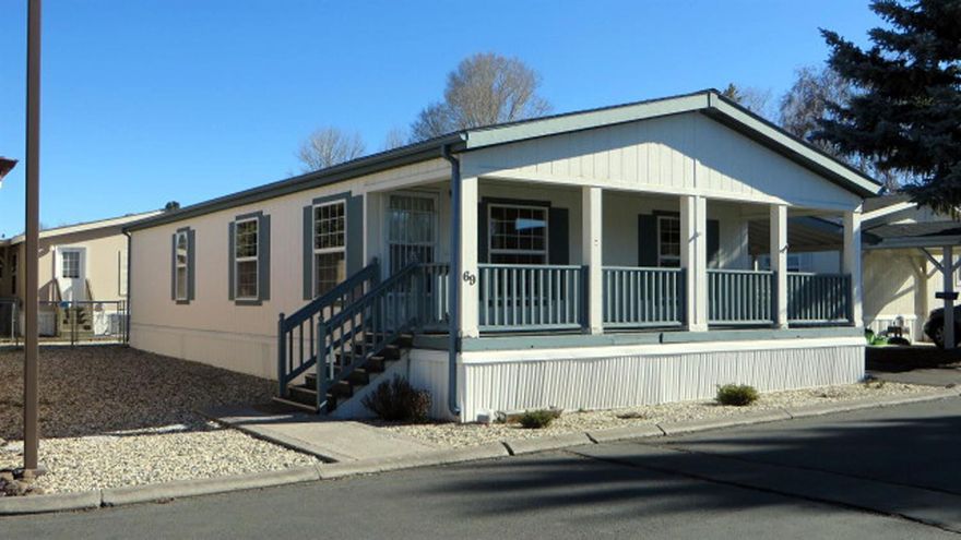 Don't miss taking a look at this move-in ready 2 bedroom, 2 bath manufactured home. Newer carpeting with upgraded pad. Roof and kitchen skylight (with shade) was replaced five years ago. Kitchen includes all appliances. Large utility room includes the washer & dryer and a nice freezer. This room has a built-in media desk. Both bedrooms have walk-in closets. Home has gas forced-air heat with central air-conditioning. The hot water heater was recently replaced. Maintenance free fenced yard. Insulated utility storage building. Space rent is $378 per month which includes water, sewer, garbage and snow removal. This park has a club house with many scheduled activities. There is an area for RV parking (check on availability) and an overflow parking area.