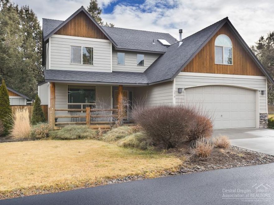 Sitting on a private corner lot, conveniently located in SE Bend, awaits this gem! The spacious master suite affords double sinks, a soaking tub and shower, large walk in closet and bonus room. Additional features include an open kitchen w/tile counters, knotty alder cabinetry, ss appliances, pantry, large island w/bar seating, hardwood floors, gas fireplace w/stone surround, dining area, tons of storage, AC, fully fenced w/covered boat or small trailer parking, horseshoe pits, shed, hot tub, and more.