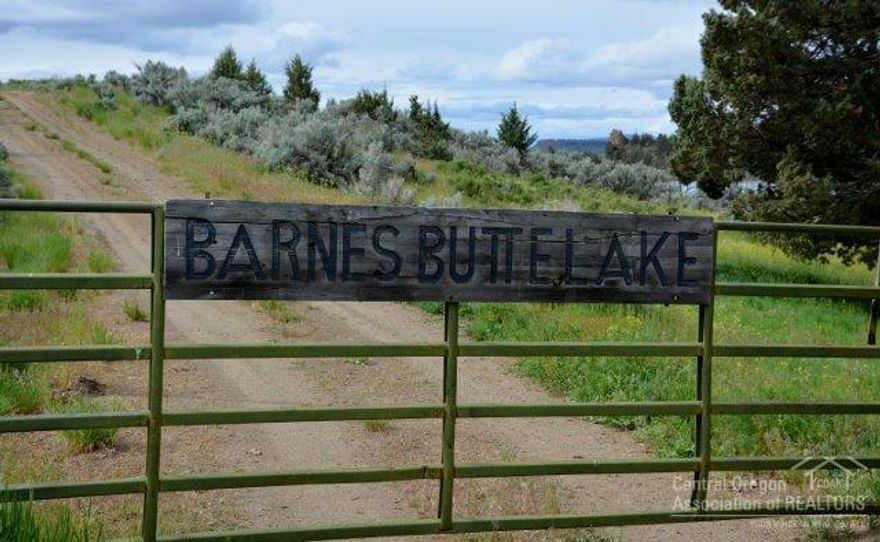Beautiful and private Barnes Butte Lake is offered on the market for the first time in 60 years. This is a rare opportunity to own an amazing 258 acres with a stunning secluded lake. Known for excellent fishing of bass and Blue Gill, Barnes Butte Lake was once operated as a day fishing experience for the public and at one time produced the largest Blue Gill around. A great location with easy access and close to the town of Prineville, Oregon, makes this property even more desirable. Barnes Butte Lake