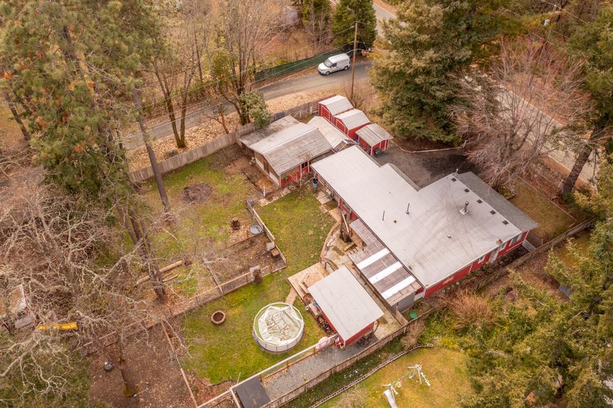 Country living at its finest! This super cute, updated rural ranch style home is just the right amount of country living yet conveniently close to town.  This 3 bedroom 2 bath home has been completely renovated with a new kitchen countertops, farm sink, large pantry, new cabinets, custom tile shower and jetted tub. The primary bedroom has a spacious closet with additional office space. The living room is open and cozy with a new wood burning stove to keep you warm through the winter. Each room has new cadet heaters.  The rubber roof is newer and  new well pump was installed in 2019. The fully fenced property is perfect for entertaining with a back deck, above ground pool (with new pump), tree house for the kids and even a detached room you can use as a gym, she/he shed or craft/art studio. Seller is giving a $3000 towards air conditioning at closing. This will not last long! Schedule your showing today!