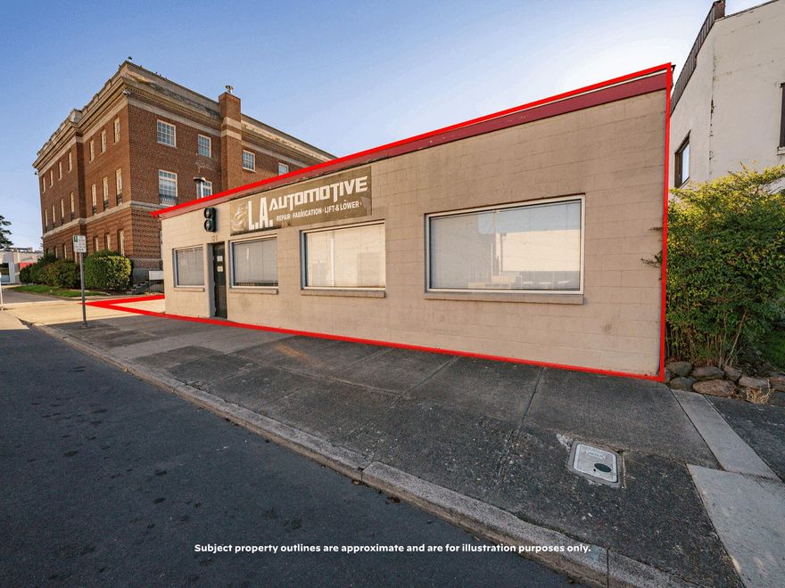 Lease Space.  Exclusively present 125 N Holly Street, a turn-key auto repair shop lease space Centrally located in downtown Medford, the Property features a flexible layout for auto repair or similar services. The 4,500 SF building includes an expansive open shop with (2) 10'x10' overhead doors, (2) restrooms, (4) hydraulic lifts (some lifts can be included - contact brokers), 3-phase power supply, extensive rooftop solar array, updated LED lighting, and much more.  The Property includes a parking lot adjacent to the building with (8) spaces along with additional on-street parking. Contact the listing broker today for more information.