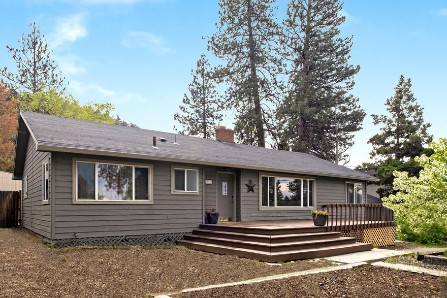 Huge private yard backing up to Pilot Butte -- Check! Possible ADU option -- Check! Private basketball court -- Check! Room for a large addition, garage, space of your dreams? Check! This classic single-level home features a vintage two-sided fireplace, large open kitchen, three bedrooms, office and large bathroom on the upper part of the home; there's also a large studio space with attached bathroom and walk-in closet, which could be converted to a bedroom -- all in a fabulous midtown location. So many options and possibilities with this property, and it's ready for you to make it your own.