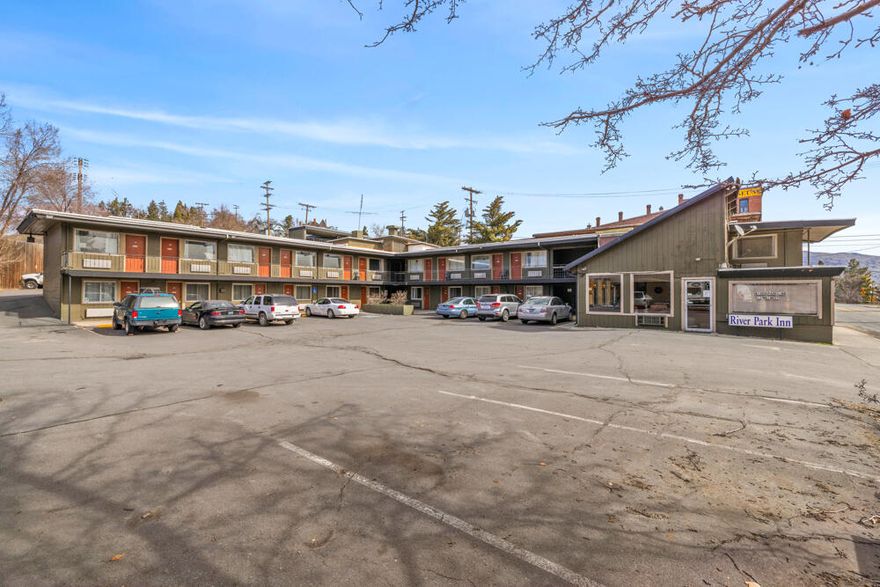 Welcome to River Park Inn Klamath Falls. 47 rooms with managers quarters. Located in the Heart of Klamath Falls, just off of Hwy 97, with a population of 21,888.  Perfect for your investment needs.  Has tremendous growth potential with an up and coming community and the establishment of Timber Mills.  Built in 1974, the Inn could become a high performing asset in one of the last to be found, Cascade Mountain Communities. Klamath Falls boasts high amenities such as the Crater Lake Zip line, Sky Lakes and Mountain Lakes Wilderness areas, Crater Lake National Park, immense bike trail system, birding, hunting and world class fly fishing at your finger tips. Perfect for the 1031 Exchange.