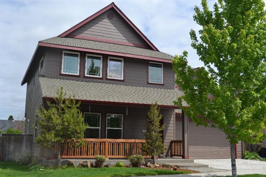 Home features nicely landscaped back yard with park like setting. Relax in hot tub & enjoy soothing sounds of water feature. Nice carpet & fresh paint provide move in ready house with extra's including vecirc pump on hot water, extra deep garage & storage shed for all your toys. Mountain vies from upstairs highlight Central Oregon beauty and lifestyle.