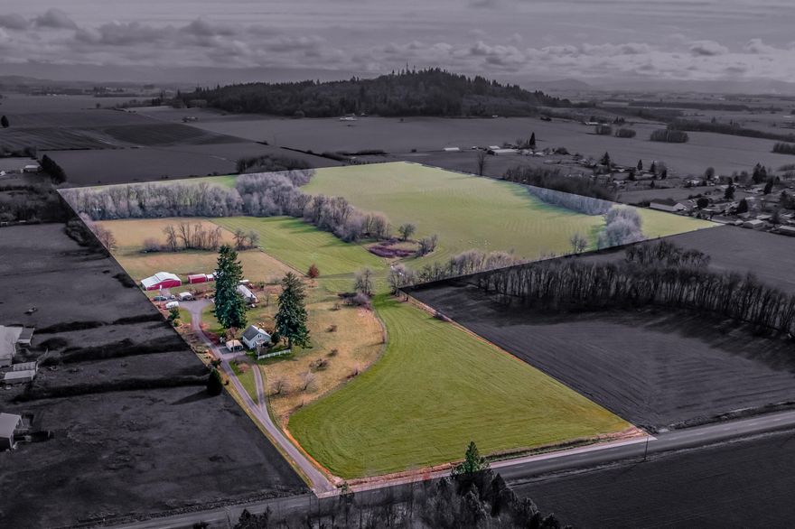 This is an amazing opportunity to own a large, secluded and private farm with 3 well-maintained/legal dwellings so close to town. Could easily be a multi-generational farm or you could use the homes for rental income to support the farm/ranch activities. This beautiful property is currently leased for grass seed but could support a variety of other crops with the Class I, II & III soils.  If you prefer livestock, this farm has all the requisite outbuildings you will need. NO DRIVEBYS, SHOWN BY APPT ONLY.