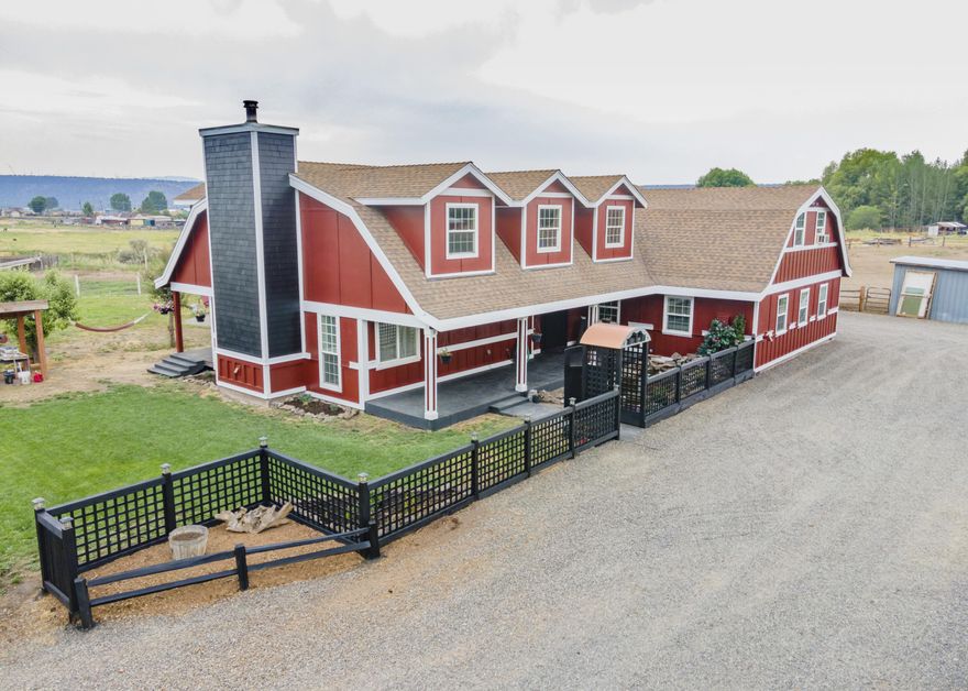 Don't wait to schedule a showing for this one of a kind immaculate home on acreage/ horse property at the end of a private drive within minutes from town. This home is completely remodeled & ready for entertaining. The pride of ownership shines in this 4 bedroom, 2 bath home plus loft. This beautiful home boasts fresh paint inside and out, in addition to new electrical and plumbing. The kitchen/dining room is a must see, w/ new appliances, extra large farm sink, butcher block island, large pantry, & wine cabinets. The primary bedroom is roomy & includes a spacious walk in closet &  updated bathroom. Property has 2 fenced pastures along w/ 1 acre OID irrigation, garden area & fire pit for all your outdoor activities. Inviting back deck & spectacular front porch  w/ stamped concrete & Koi pond. The possibilities are endless! Maybe a bed & breakfast, place for guests & additional income, or horse boarding. Full RV hookups w/ 50 AMP service for personal use or possibly renting out.