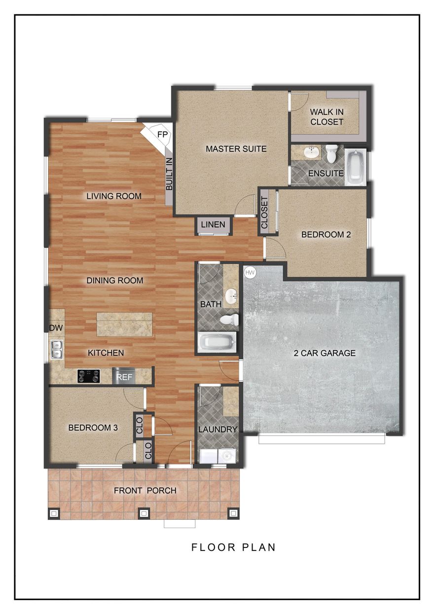 Affordable luxury built in the Iron Horse Community w/ miles of trails nearby! Spacious living both inside & out. Great Room plan w/open Kitchen, tons of cabinetry & prep space on the slab Quartz counters. Full height tiled back splash, SS appliances. Living space offers tons of natural lighting and room for gathering. Spacious Master w/ WIC, tile bath flooring. Two additional spare bedrooms. Double car garage, fully Fenced & Landscaped w/ sprinklers. Pre-wired for A/C.