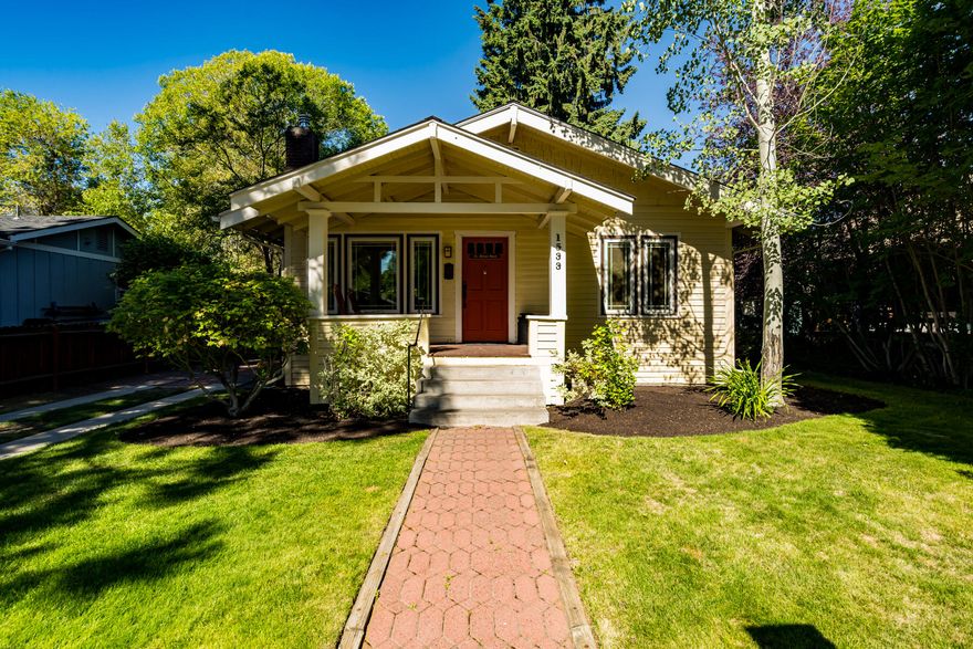 This charming fully furnished two bedroom,  two-bathroom cottage offers a cozy and comfortable retreat with easy access to all the delights Bend has to offer. With it's grandfathered Short Term Rental permit, it makes for a wonderful investment property or income producing second home. Located in the heart of downtown, you'll find yourself just a stone's throw away from the scenic Deschutes River, where you can enjoy leisurely walks or bike rides along the riverbank. The iconic Drake Park is also a short distance away, providing a picturesque spot for picnics, outdoor activities, and relaxation. The cottage itself boasts a unique alley access, providing privacy and a serene atmosphere. Step inside to find a fully furnished ready to go home with classic Bend charm.