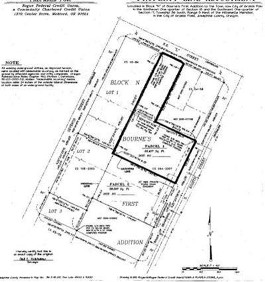 Approx. 0.52 acres of General Commercial property located in the heart of Downtown Grants Pass. Property to be deed restricted to exclude Banks and Credit Unions. Owner reserves the right to approve or disapprove uses of the property. See partition plat #2008-022. Approx. 22,457 sq. ft. $225,000.