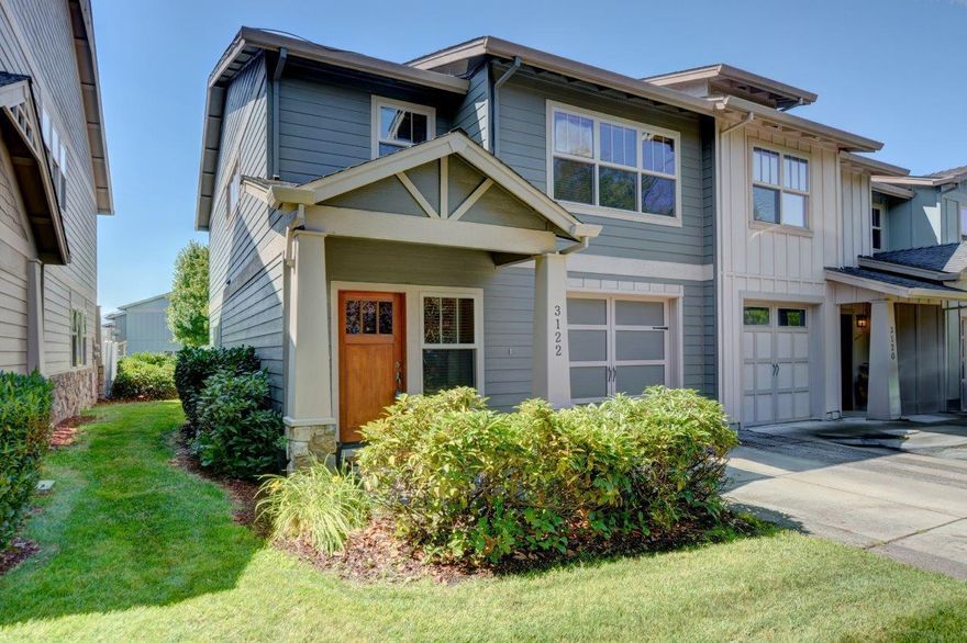 Beautifully maintained 3 bedroom 2.5 bath end unit is clean and ready to move in! This home boasts high ceilings with crown molding, hardwood floors and an abundance of natural light. The kitchen has granite countertops, a breakfast bar and open layout. All bedrooms are located upstairs, and the spacious primary suite has two closets with custom organizers and a bathroom with dual vanities. Numerous upgrades include a new HVAC system with metal ductwork (2.5 yrs old), a new water heater (1.5 yrs old), and custom garage shelving for extra storage, and the hot tub is included. Enjoy low-maintenance living with the HOA covering exterior paint, roof, landscaping, and they even pay the water bill! The HOA community center offers a saline pool with separate adult and children's swim hours, a gym, new pickleball courts nearing completion, a picnic area, and neighborhood security cameras. Schedule a tour today to see this great family home or investment property!