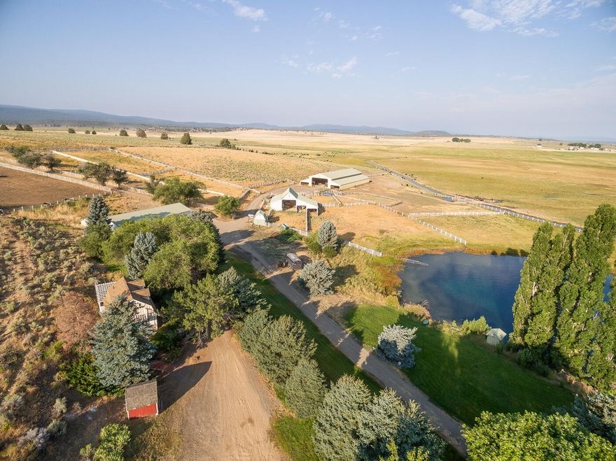 Experience the epitome of turnkey retreat living at Spring Creek Ranch in Beatty, Oregon. Nestled in the heart of Oregon's prime cattle country, this 805-acre gem presents a remarkable family-sized commercial cattle operation characterized by unparalleled efficiency. A sprawling 645 acres of irrigation, served by two large documented wells yielding 3,000 and 3,300 gallons per minute, ensure abundant productivity. The ranch's legacy irrigation system features center pivots, wheel lines, handlines, and flood irrigation, all contributing to decades of sustained production.

The ranch offers a meticulously crafted 3,559 sq ft Victorian-style home, complete with three bedrooms and three bathrooms. Overlooking picturesque meadows, Spring Creek, and a stocked fishpond, the home exudes tranquility. Complementing this is a guest house, a functional shop with an apartment, horse and beef barns, a hayshed, working corral, and a 1,500 sq ft ranch hand home on its own 11.25-acre parcel.