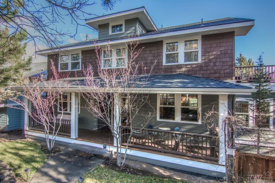 Gorgeous Craftsman on Awbrey Butte. Stunning Easterly views with functional floorplan perfect for entertaining. Great Room floor plan, Bonus Room & Jr Master Suite upstairs & Master on main level check all the boxes in this home. Master boasts fireplace, tiled shower & soaking tub. Detailed craftsman trim work throughout. 3 gas fireplaces, 2 decks, workout room/theatre rm, triple garage, abundant storage space & fenced back yard w/remote gate to driveway access.