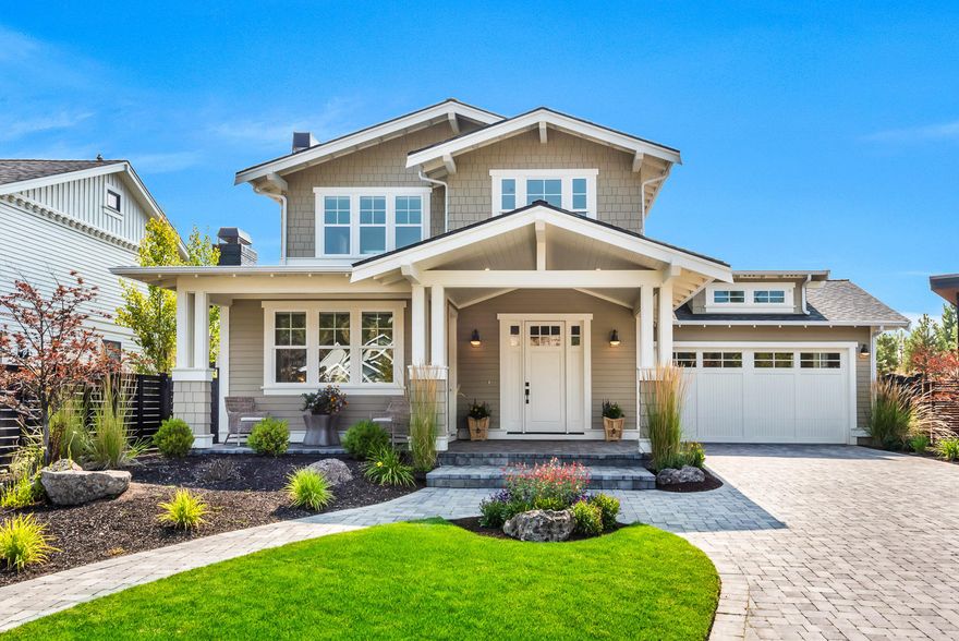 Costal Craftsman inspired style located on premium lakefront property in the popular NW Bend neighborhood of Northwest Crossing. This 2016 COBA Tour of Homes, award winning masterpiece was designed and built by Todd Haaby Custom Dwellings. Completely immaculate inside and out,  this beautiful home feels light, bright open and airy with tons of windows. The open floor plan and many French doors bring the outside in. , The lower level offers warm wood floors, master on the main, living room w/ gas fireplace, study, great room, dining area, thoughtful designed  kitchen w/ full custom cabinetry, granite slab countertops, Calcutta marble back splashes & high-end stainless steel appliances, including a stunning Wolfe Range. The upstairs features a built-in library and sitting area, a second gorgeous master suite with a private balcony looking out over Discovery Lake and one additional bedroom & bath. This is the home you have been dreaming about.