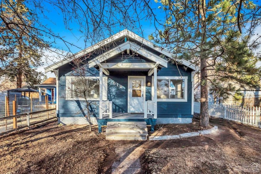 Highly desirable Old Mill cottage just 400 feet from the bustling Box Factory! Extensive and tasteful remodel including new kitchen cabinets, countertops, flooring, new lighting and plumbing fixtures, new interior/exterior paint, and a partial new roof. Additional 600 sq. ft. basement for storage! Tremendous corporate/30 day furnished rental opportunity in a STELLAR location. This home would also shine as a residence with a home office requiring the exposure and easy access Colorado Ave offers. Large parking area to rear of home off alley can accommodate a 2 car garage with an ADU above, or use the extra space for an RV/boat. The adjacent corner lot with shop/garage next door is zoned RM and can be purchased via owner financing as a package or individually from this remodeled home (see vacant land listing MLS #201901084). Market of Choice, CRUX, Spok'n Motto, 2 new wine tasting rooms, and the new Podski food carts are at your fingertips in Bend's hottest location along Arizona Avenue.