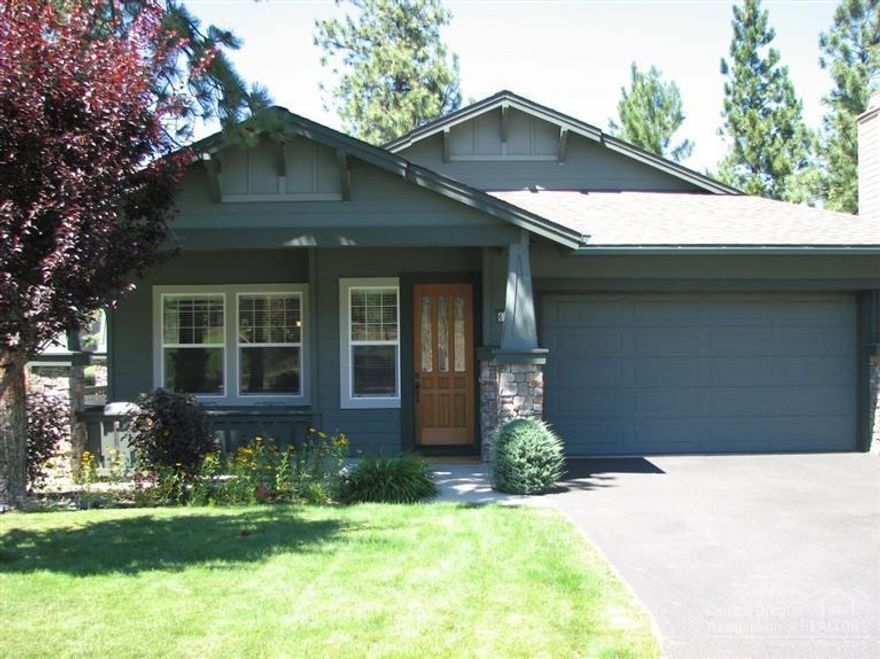 Single level in the Parks at Broken Top. One owner home in like new condition. Open and spacious, light & bright with all the upgrades in the gourmet kitchen, granite, stainless appliances, large pantry, open to family room with gas fireplace. Front porch, covered side patio and covered back patio next to common area, nicely landscaped. Two bedrooms plus a den or could be additional bedroom. Built in workbench storage in the garage. Neighborhood has a pool, many parks and walking paths.