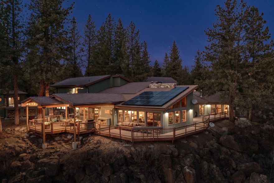 Once you pass the monumental stone entry, you know you are in a special place! Beautifully remodeled custom craftsman home with luxury features and details at every turn. Magnificent views of the cascades and set above the Whychus Creek and meadow for amazing views and sunsets. This home offers a paradise for anyone that enjoys entertaining family and friends. The majestic floor to ceiling stone FP w/hand carved mantle of the cascades impresses as you enter the great room. The kitchen is a chefs delight and the salt water pool/spa/sauna a sanctuary to retreat to at the end of the day or a quick morning swim. Additional guest suite with bonus area over the garage and a huge shop for all the toys w/dble RV drive thru doors and full bath & utility. Professionally landscaped w/ patios & decks for outdoor gatherings. Truly a gem in the desirable town of Sisters! Junipine Acres offers HO private access to the gated neighborhood park & picnic area, which winds along Whychus Creek. Call Today!