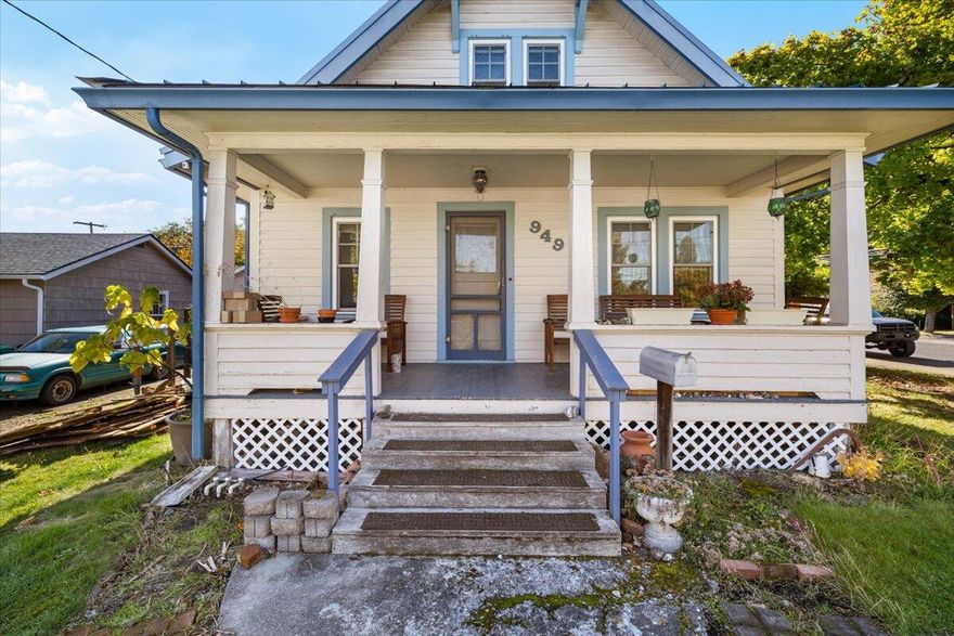 This 3-bedroom, 2-bath home offers 1,272 sq ft of living space plus an additional 696 sq ft in the large unfinished basement—perfect for storage, hobbies, or future expansion. Full of character and vintage appeal, this home offers the chance to bring your own vision to life. A stunning 25-year-old wisteria tree provides shade and beauty in the backyard, which is fully fenced and includes a detached garage and workshop. All appliances and washer and dryer are included. Great opportunity for investors or anyone looking to enter the market. Home to be SOLD AS IS; seller to make no repairs.