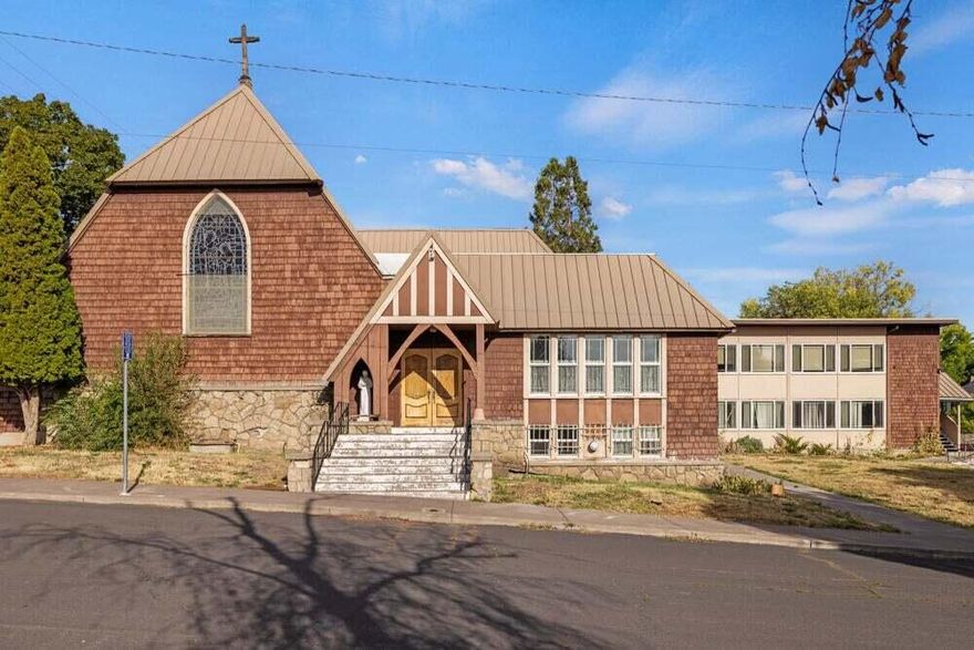 One of the most beautiful buildings in Klamath Falls is looking for new owners that will appreciate the history and beauty of the building. The main structure was built in 1925 and has had many upgrades to include electrical, HVAC, flooring etc. An addition was completed in the 1960's total building 9,799 sq. ft. All furniture and equipment that is currently in the building stays with the building to include two commercial gas ranges, snow blower, tools, maintenance equipment, office equipment, numerous tables and chairs, piano, electronics etc. The building could remain as a church or repurposed into many other uses.