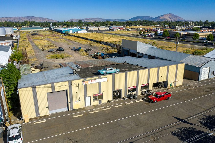 Klamath Auto Wrecking.  Established in 1955, this has been a very profitable family owned business in Klamath Falls Oregon for over 65 years.  The proper location is one of the most important aspects of running a successful business.  The town has grown up around this yard, and now its 5.45 acres sits in the heart of the new business area. Just across the street from the Super Wal-Mart and in the center of Klamath Falls Auto Row.  Along with the 5.45 acres there are 2 large and one small building that total 9,645 sq. ft.  The 4,536 sq. ft. main area fronts Washburn Way, the most traveled street in the newer part of town.