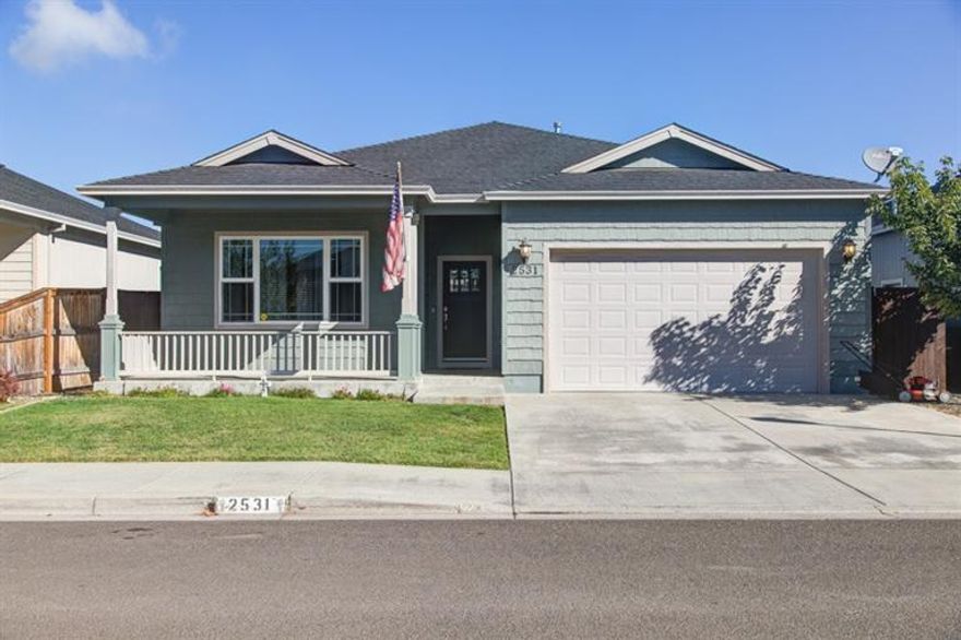 This SUPER CLEAN gem is situated in a pretty neighborhood and offers exceptional value. Come experience $9000 in upgraded flooring, a sparkling granite kitchen, and a fabulous open floor plan perfect for all your holiday entertaining. In addition to high ceilings, modern lighting fixtures and central AC/Heat, this is also a Smart Control System so you can monitor all these systems from your phone while you are away. The spacious Master Bedroom has a private en suite bath and the other two rooms are good size. Additional features include a custom built-in office nook, walk-in pantry, direct access two-car garage and a lush fully fenced back yard to enjoy the outdoors. Seller has also offered to provide a home warranty and all appliances are negotiable. Call now for a private showing!