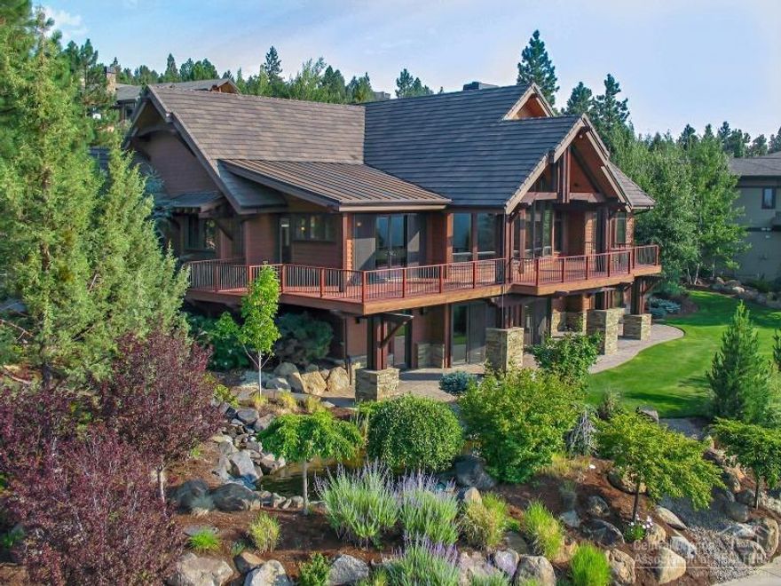 Enjoy show stopping Cascade Mtn views from this luxurious home on Awbrey Butte! This home is well appointed with all the features that define quality and a thoughtful design. Main level master suite with attached office space, the second master flows nicely into the work out facility, steam room, second living area and theatre room. The main living room has an open floor plan concept that flows beautifully into the gourmet kitchen.