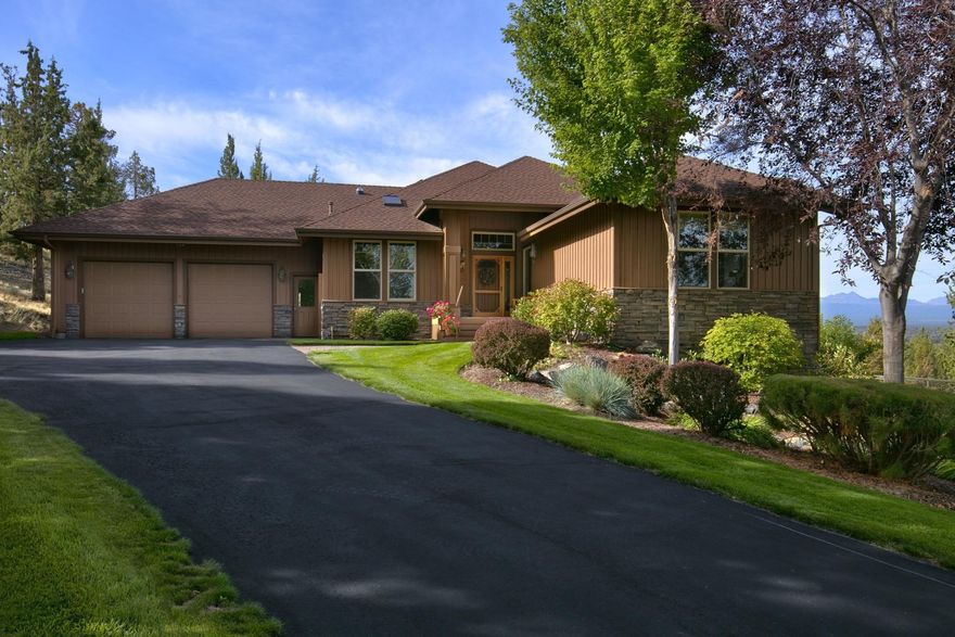 Your private sanctuary awaits! This one owner custom residence is located in the highly sought after community of Grandridge and offers some of the most majestic Cascade Mountain Views available. The master is on the main level & the home flows comfortably from one area to the next. There is abundant room for storing toys & enjoying hobbies in the large detached shop that has a large work area, parking for 3 cars and an additional room up above. The grounds offer a fenced garden for growing vegetables, fruit trees and beautiful manicured landscaping. The home offers abundant storage throughout and a beautiful west facing deck to set and enjoy the sunsets - this truly is a rare opportunity.