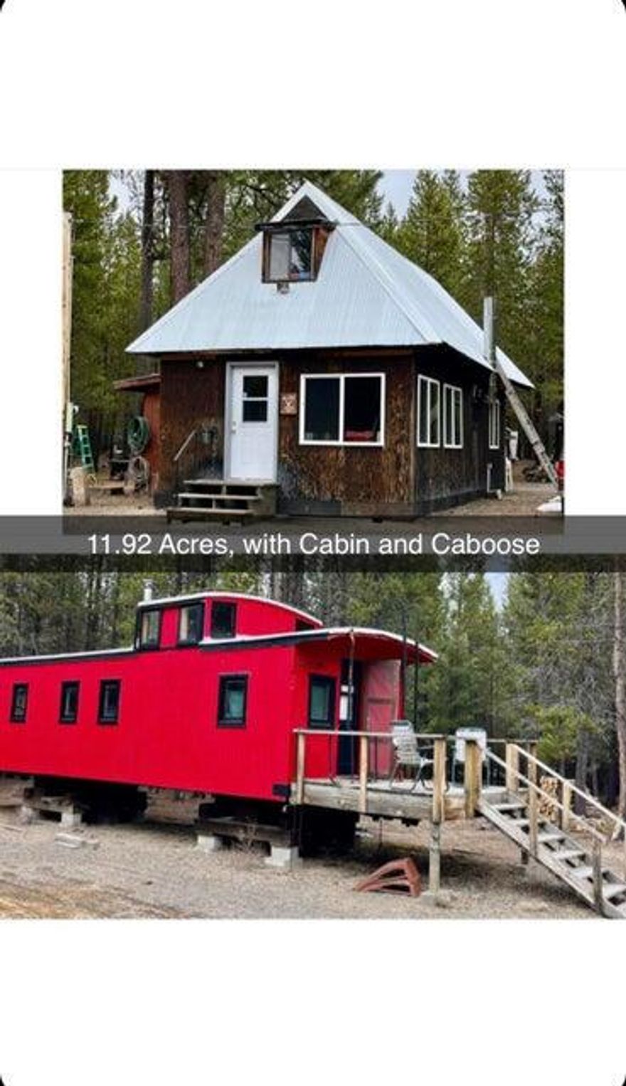 Experience nearly 12 acres of beautiful outdoor space in Crescent Lake! This property features a rustic cabin with a spacious loft and wood heating. Additionally, it includes a 1903 caboose that offers extra sleeping quarters and a wood stove for warmth. There are numerous walking trails to explore, and the location is conveniently close to the many recreational activities Central Oregon has to offer, including skiing, snowmobiling, hunting, fishing, and much more.