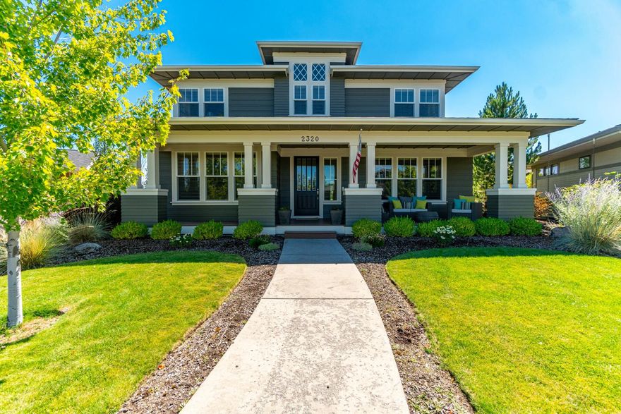 Fall in love with this beautiful home in coveted Northwest Crossing!  This house has it all - open great room, kitchen & dining area with hardwood floors and beautiful custom cabinetry, large pantry, island and french doors to a charming patio area. Primary bedroom & spacious bath, along with an office, are both available on the main level. Upstairs features 3 generous bedrooms and a huge bonus room.  Watch the kids play on the cul de sac and chat with friends and neighbors from the spacious covered front porch.  This home also has a large, fully landscaped yard with multiple patios for outdoor living. Large 3 car garage with alley access and extra parking for all your toys. Enjoy the short walk to High Lakes Elementary & the parks and the shops & restaurants of Northwest Crossing!